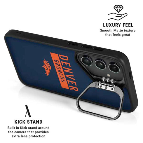 NFL Denver Broncos Blue Performance Series Galaxy S24 Plus Kickstand Case