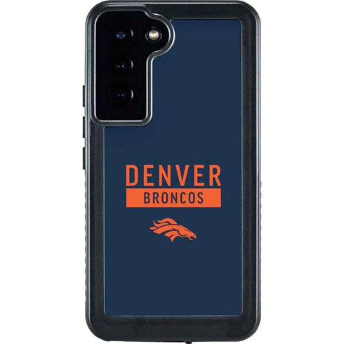 NFL Denver Broncos Blue Performance Series Galaxy S24 Plus Waterproof Case
