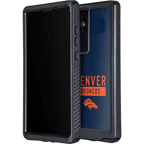 NFL Denver Broncos Blue Performance Series Galaxy S24 Ultra Waterproof Case