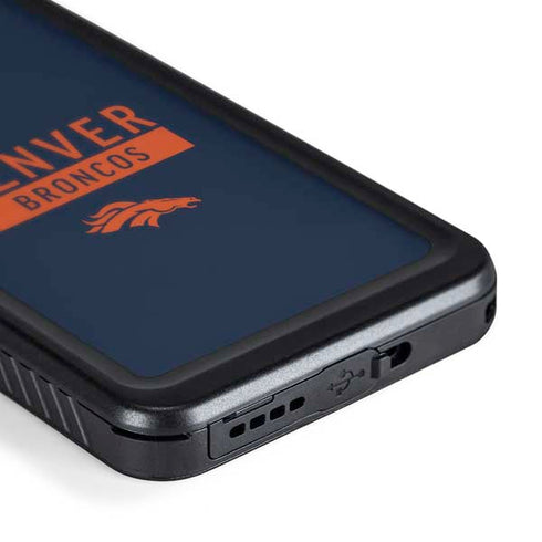 NFL Denver Broncos Blue Performance Series Galaxy S24 Waterproof Case