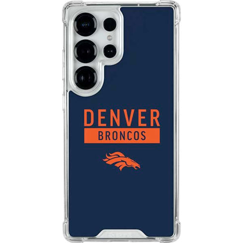 NFL Denver Broncos Blue Performance Series Galaxy S25 Ultra Clear Case