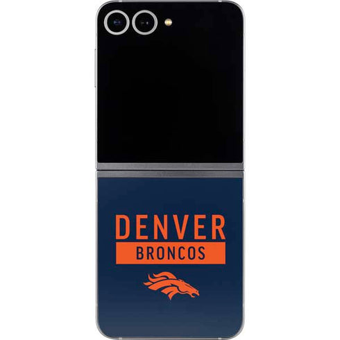 NFL Denver Broncos Blue Performance Series Galaxy Z Flip6 Skin