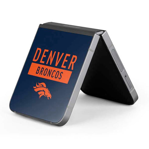 NFL Denver Broncos Blue Performance Series Galaxy Z Flip6 Skin