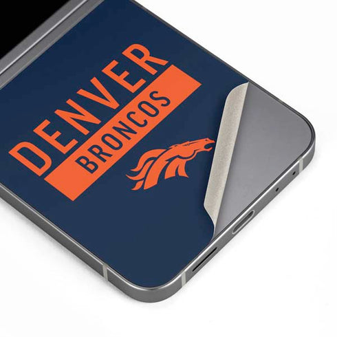 NFL Denver Broncos Blue Performance Series Galaxy Z Flip6 Skin