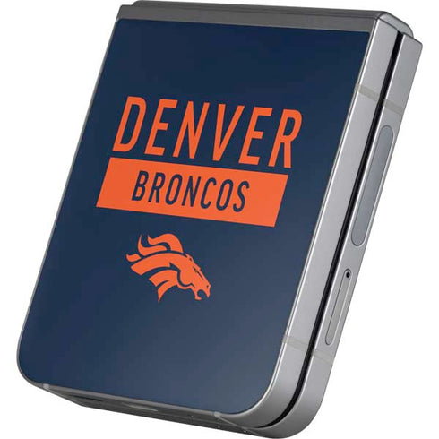NFL Denver Broncos Blue Performance Series Galaxy Z Flip6 Skin