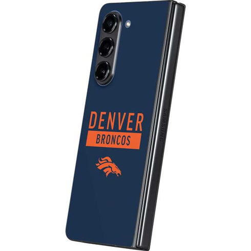 NFL Denver Broncos Blue Performance Series Galaxy Z Fold5 5G Skin