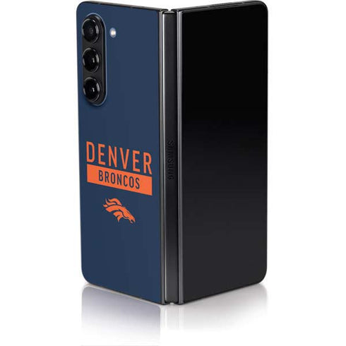 NFL Denver Broncos Blue Performance Series Galaxy Z Fold5 5G Skin