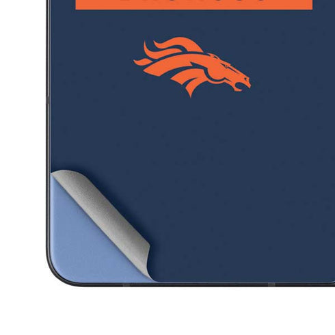 NFL Denver Broncos Blue Performance Series Galaxy Z Fold5 5G Skin