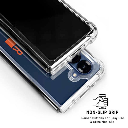 NFL Denver Broncos Blue Performance Series Galaxy Z Fold6 Clear Case