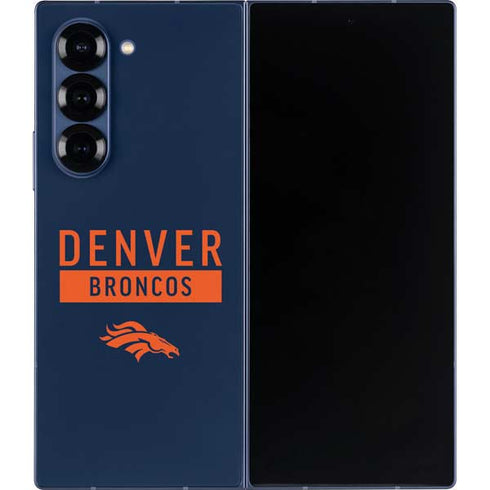 NFL Denver Broncos Blue Performance Series Galaxy Z Fold6 Skin