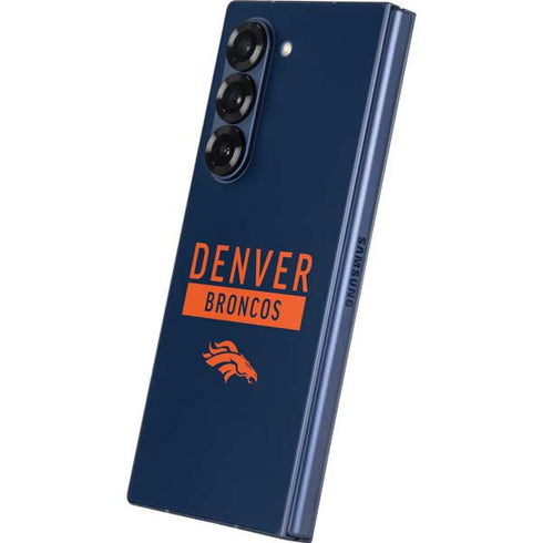 NFL Denver Broncos Blue Performance Series Galaxy Z Fold6 Skin