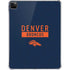 NFL Denver Broncos Blue Performance Series iPad Pro 11in (2024) Clear Case