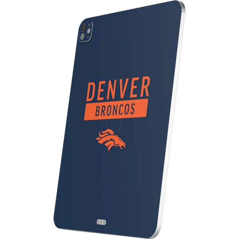 NFL Denver Broncos Blue Performance Series iPad Pro 13in M4 (2024) Skin