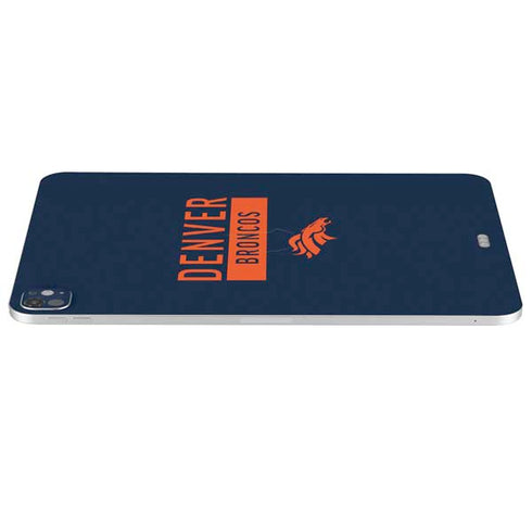 NFL Denver Broncos Blue Performance Series iPad Pro 13in M4 (2024) Skin
