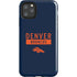 NFL Denver Broncos Blue Performance Series iPhone Cases