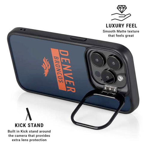 NFL Denver Broncos Blue Performance Series iPhone 14 Pro Kickstand Case