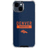 NFL Denver Broncos Blue Performance Series iPhone 15 Clear Case