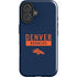 NFL Denver Broncos Blue Performance Series iPhone 16 Impact Case