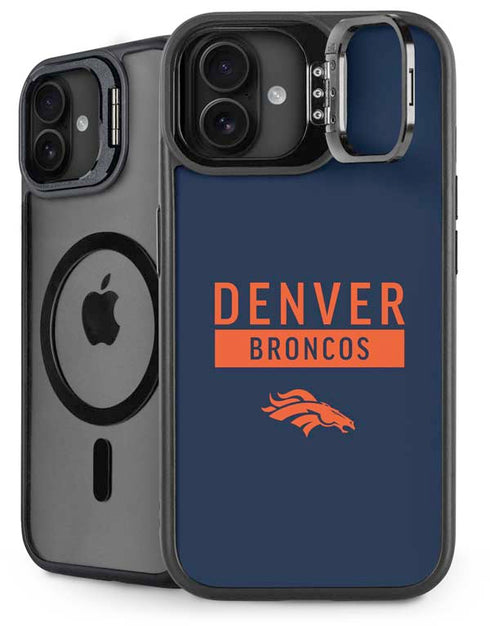 NFL Denver Broncos Blue Performance Series iPhone 16 Kickstand Case
