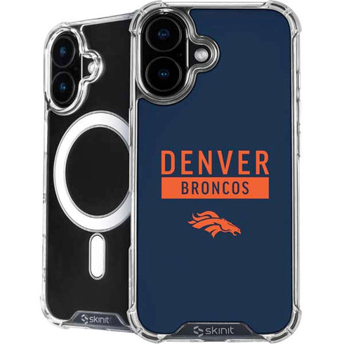 NFL Denver Broncos Blue Performance Series iPhone 16 MagSafe Case