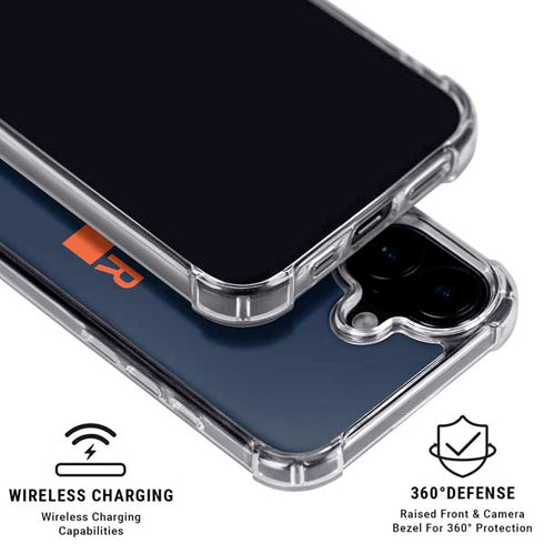 NFL Denver Broncos Blue Performance Series iPhone 16 Plus Clear Case
