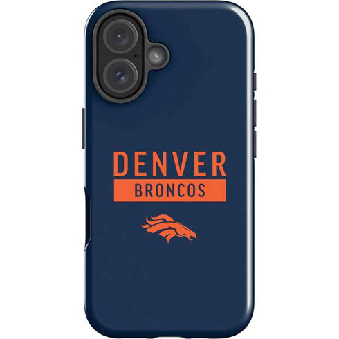NFL Denver Broncos Blue Performance Series iPhone 16 Plus Impact Case