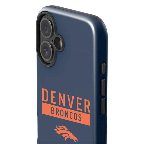 NFL Denver Broncos Blue Performance Series iPhone 16 Plus Impact Case