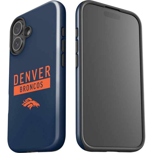 NFL Denver Broncos Blue Performance Series iPhone 16 Plus Impact Case
