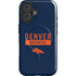 NFL Denver Broncos Blue Performance Series iPhone 16 Plus Magsafe Impact Case