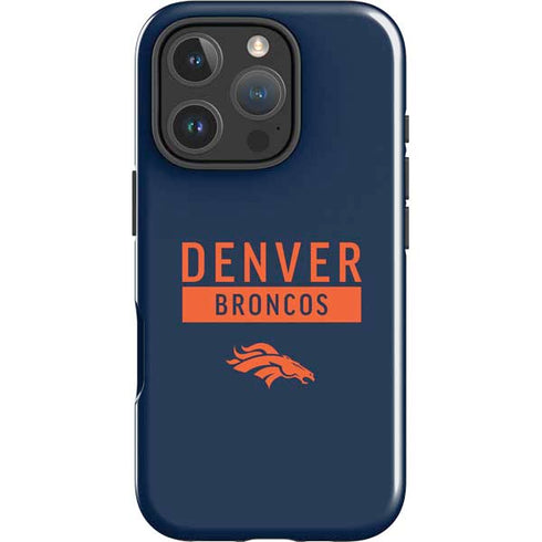 NFL Denver Broncos Blue Performance Series iPhone 16 Pro Impact Case