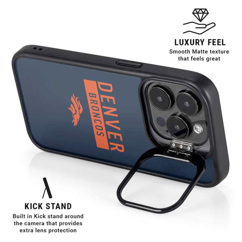NFL Denver Broncos Blue Performance Series iPhone 16 Pro Kickstand Case