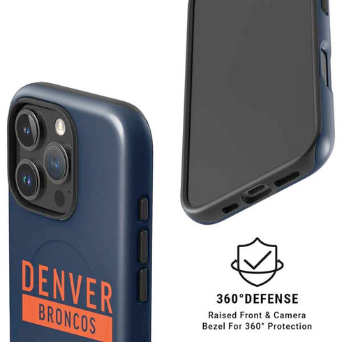 NFL Denver Broncos Blue Performance Series iPhone 16 Pro Magsafe Impact Case