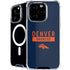 NFL Denver Broncos Blue Performance Series iPhone 16 Pro Max MagSafe Case