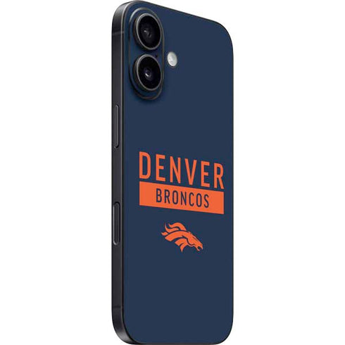 NFL Denver Broncos Blue Performance Series iPhone 16 Skin
