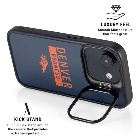 NFL Denver Broncos Blue Performance Series iPhone 16e Kickstand Case