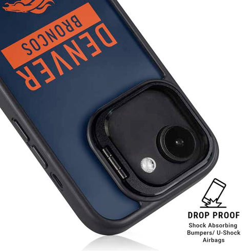 NFL Denver Broncos Blue Performance Series iPhone 16e Kickstand Case