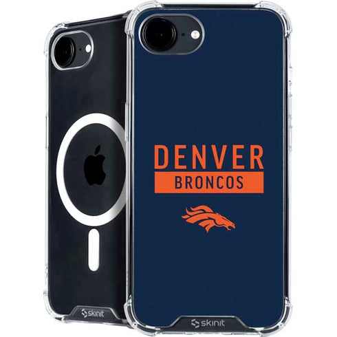 NFL Denver Broncos Blue Performance Series iPhone 16e MagSafe Case
