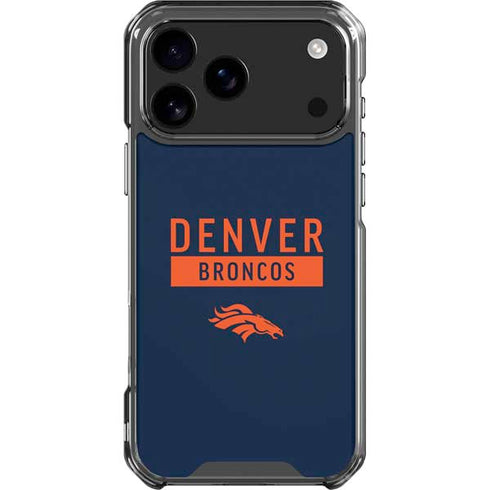NFL Denver Broncos Blue Performance Series iPhone 18 Pro Max Clear Case