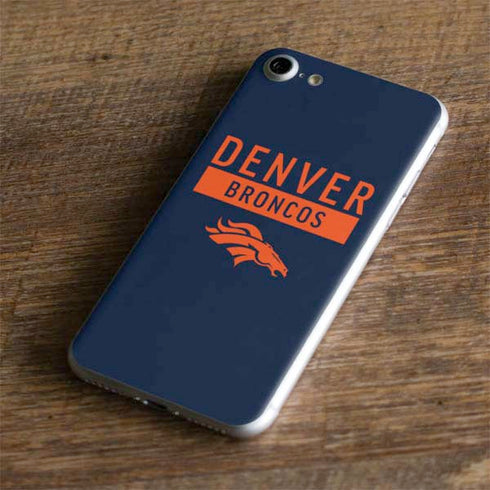 NFL Denver Broncos Blue Performance Series iPhone 8 Skin