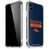NFL Denver Broncos Blue Performance Series iPhone X/XS Clear Case