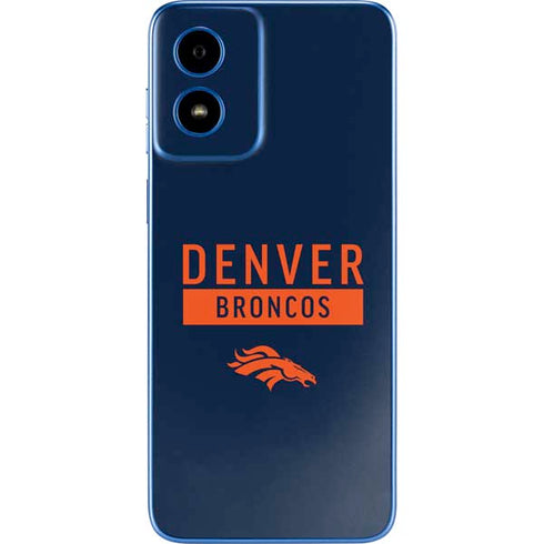 NFL Denver Broncos Blue Performance Series Moto G Play 4G (2024) Skin