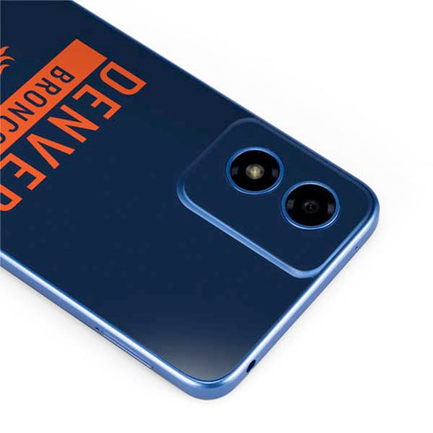 NFL Denver Broncos Blue Performance Series Moto G Play 4G (2024) Skin