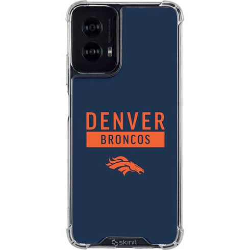 NFL Denver Broncos Blue Performance Series Moto G Power 5G (2024) Clear Case