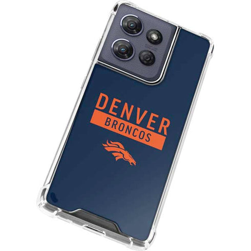 NFL Denver Broncos Blue Performance Series Moto G Power 5G (2025) Clear Case