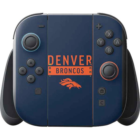 NFL Denver Broncos Blue Performance Series Nintendo Switch 2 (2025) with Joy-Con Skin