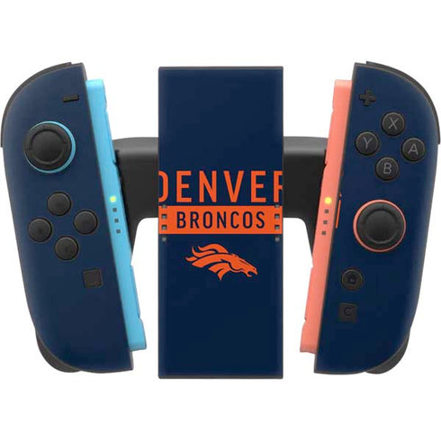 NFL Denver Broncos Blue Performance Series Nintendo Switch 2 (2025) Joy-Con Controller Skin