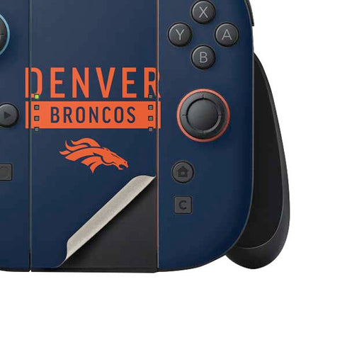 NFL Denver Broncos Blue Performance Series Nintendo Switch 2 (2025) Joy-Con Controller Skin