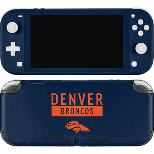 NFL Denver Broncos Blue Performance Series Nintendo Skins