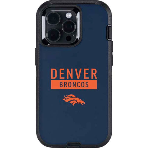 NFL Denver Broncos Blue Performance Series Otterbox Defender iPhone Skin