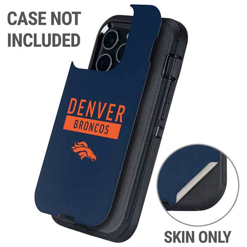 NFL Denver Broncos Blue Performance Series Otterbox Defender iPhone Skin